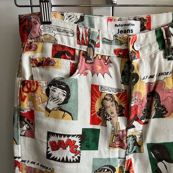 Reformation Comic High Rise Straight Jeans - Picture 8 of 10